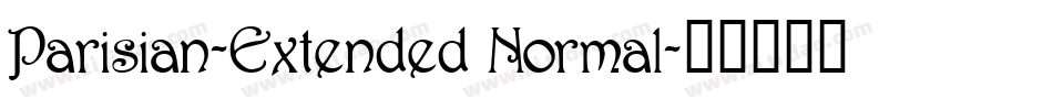 Parisian-Extended Normal字体转换